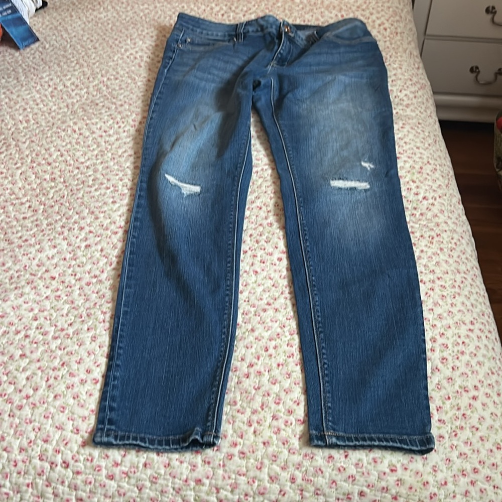 White House Black Market Blue Skinny Jeans